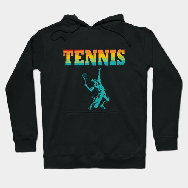 Tenis Vintage para jugadores de tenis felices | El tenis me hace feliz Hoodie by vintagejoa